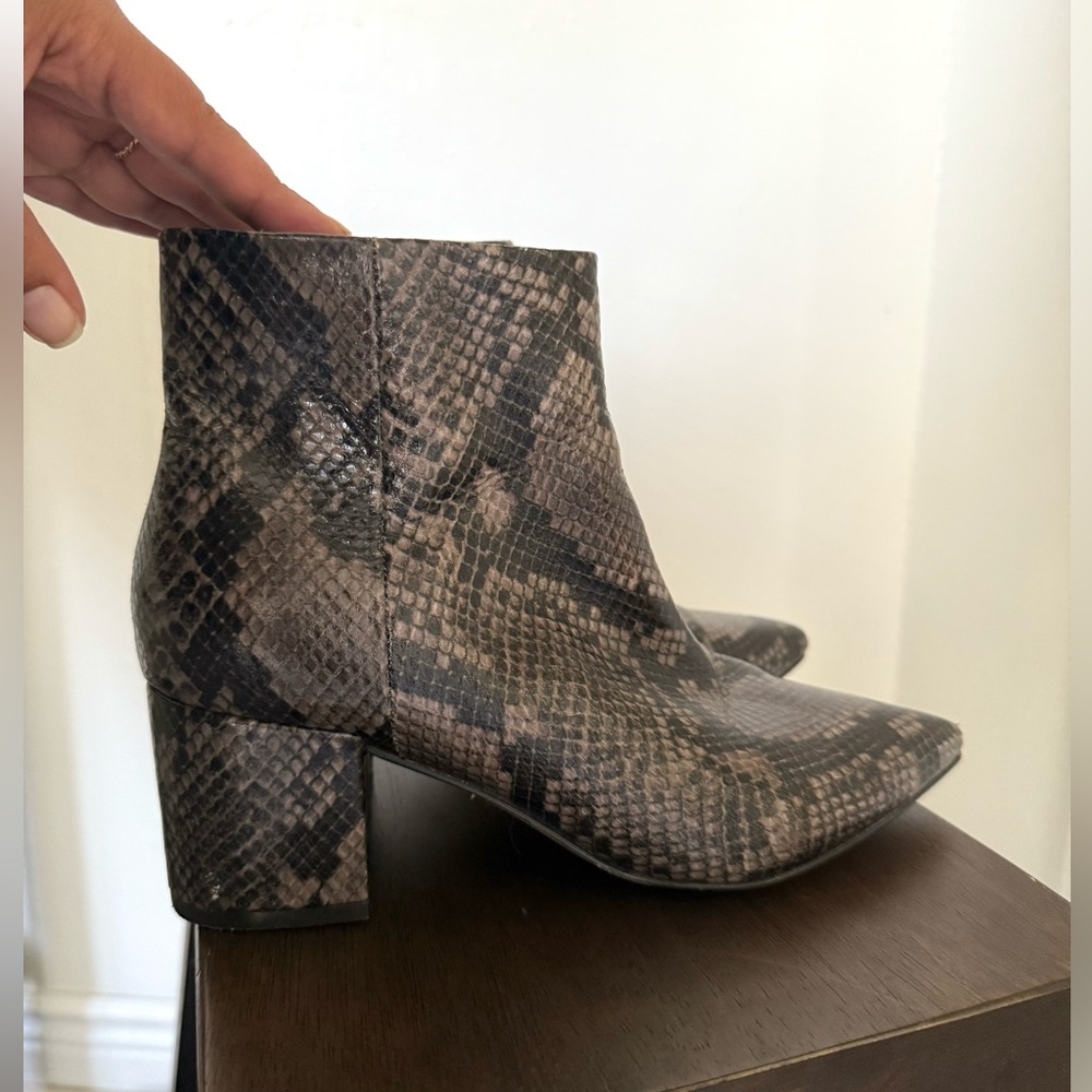 Marc Fisher Snake Print Booties 🐍 V2